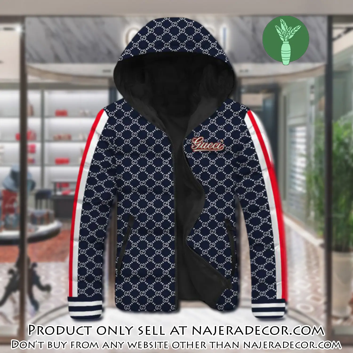 Gucci downfilled coat ultralight down jacket outdoor jacket warm outwear dfj1008 njr3351639